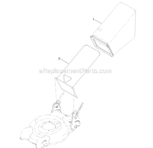 Part Location Diagram of 120-7031 Lawn Boy Grass-bag, Asm